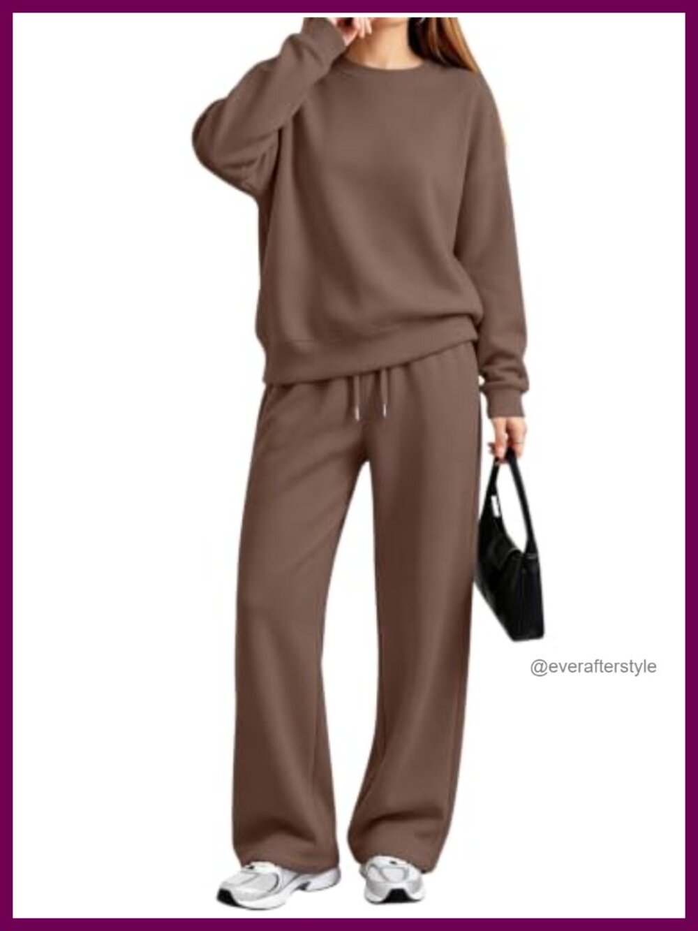 Womens Modal Blend Sweat Set 2 Piece Loungewear Sweatsuit
